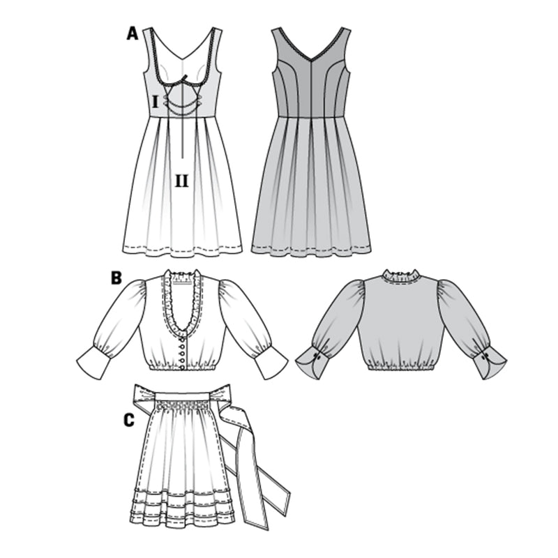 Patron n°7443 : Robe folklore