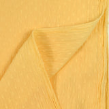 Cotton sail plumetis crinkle yellow