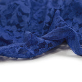 Electric blue polyester lace