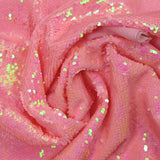Tulle sequin rose barbie changeant fluo
