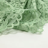 Festoned lace Polyester Lili Green Almond