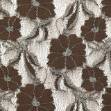 Lurex Lurex Polyester Lace Brown background