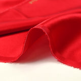 100% red silk satin