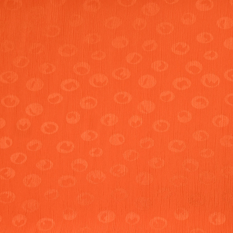 Mousseline Polyester Crinkle Elfy Orange Foundation