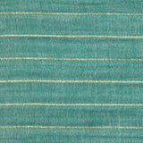 Double gauze striped lurex golden bottom turquoise