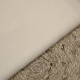Mousseline crinkle soie et viscose blanc cassé