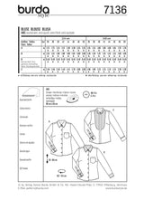 Patron n °: 7136 blouse, blouse