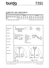 Patron n °: 7291 Country style jacket