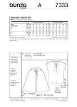 Patron n ° 7333: Robin wood costume