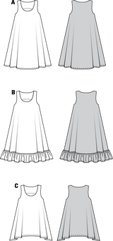 Patron n °: 7390 dress, tunic
