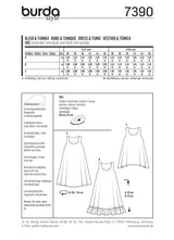 Patron n °: 7390 dress, tunic