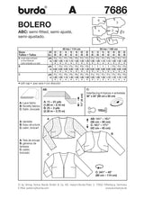 Patrón N ° 7686: Bolero