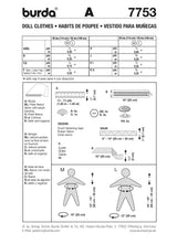 Patron n ° 7753: doll clothes