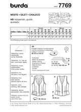 Patron n ° 7769: vest
