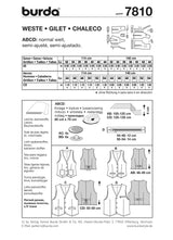 Patron n ° 7810: vest