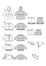 Patron n ° 7903: doll dresses
