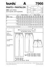 Patron n ° 7966: pants