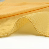 Cotton sail plumetis crinkle yellow