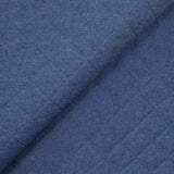 Chambray matelassé uni bleu