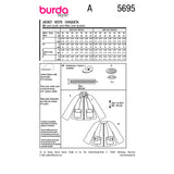 Patron Burda n°5695 : Veste
