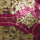 Tulle Sequin Royal Plumes Gold and Fuchsia