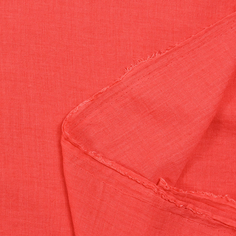 Voile de polycoton Vicky corail