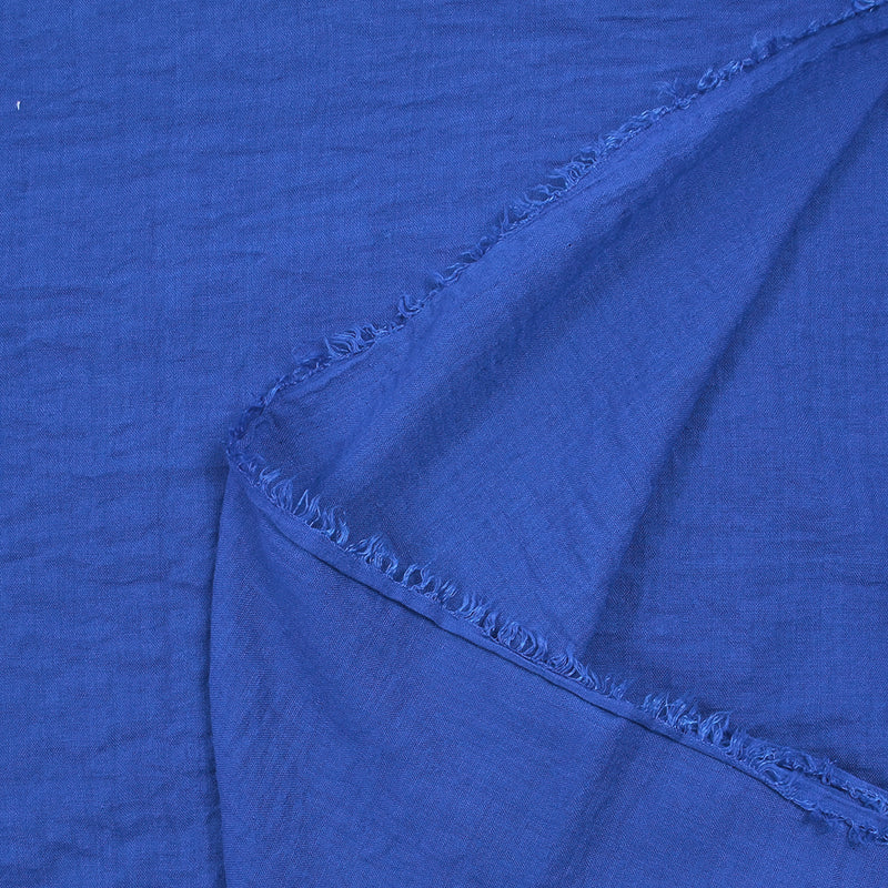 Voile de polycoton Vicky bleu