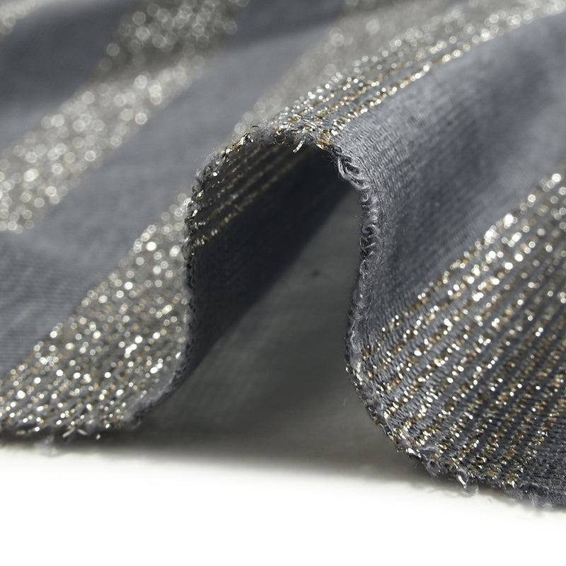 Lurex Ferrex Silver Mesh Gray Background