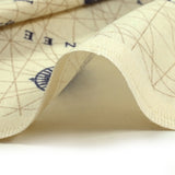 Polycoton Print Maritime Back Background Beige
