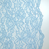 Dentelle festonnée polyester Mindy bleu ciel