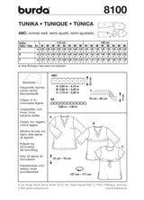 Patrón N ° 8100: Túnica