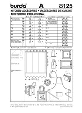 Patron n°8125 : Accessoires pour la cuisine