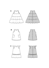 Patrón Burda kids n°9197: Vestido