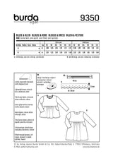 Burda boss n ° 9350: Children's blouse