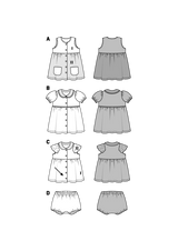 Burda Boss N ° 9357: Vestido y pantalones para niños