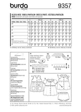 Burda Boss N ° 9357: Vestido y pantalones para niños