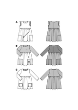 Patron n ° 9373 Burda: puffy dress