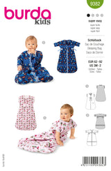 Jefe 9382 burda: bolsa de dormir para niños