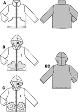 Patron n ° 9425: jacket, hoodie
