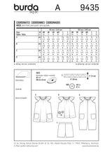 Patron N°9435 : Coordonnés bébé
