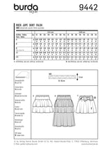 Patron n ° 9442: skirt