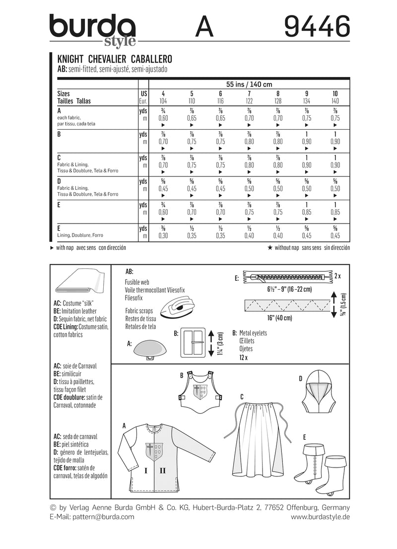 Patron n°9446 : Chevalier
