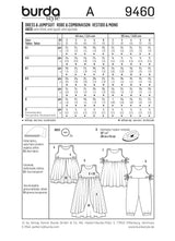 Patron n ° 9460: dress and combination