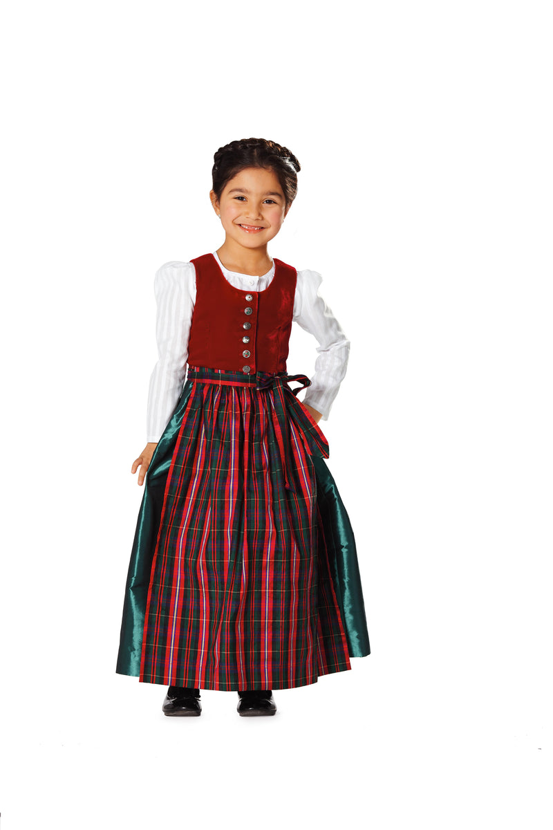 Patron n ° 9509: Folklore dress for girls – Les Coupons de Saint-Pierre