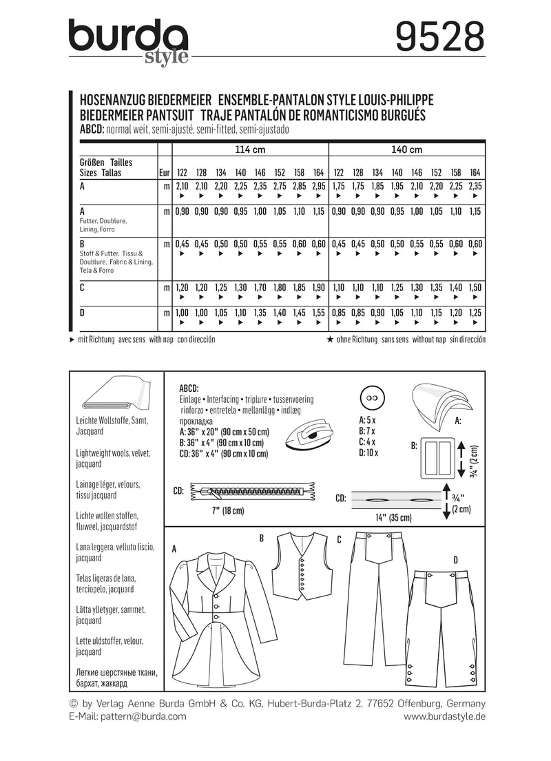 Patron n ° 9528: LOUIS PULTE PURISH PULTON Philippe