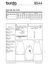 Patron n ° 9544: Dress for girls