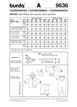 Patron n ° 9636: sweater, pants, frog