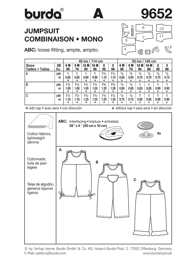 Boss n ° 9652: Baby combination