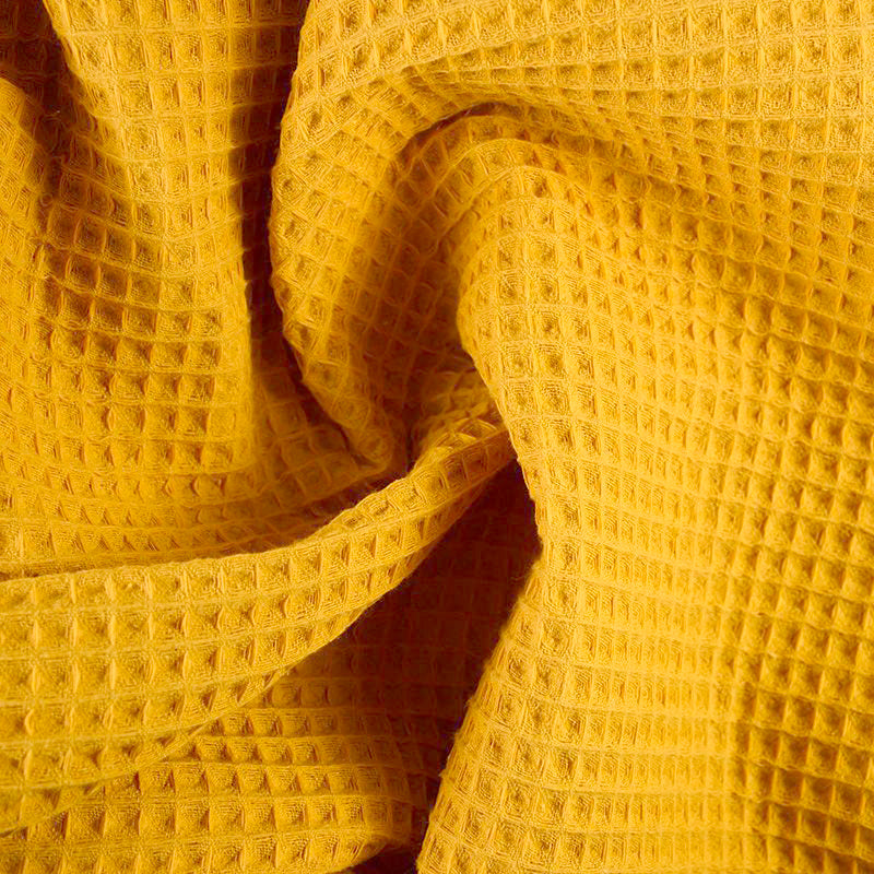 Cotton 100% mustard honeycomb