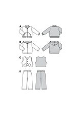 Patron n ° 9672: Boy jogging outfit